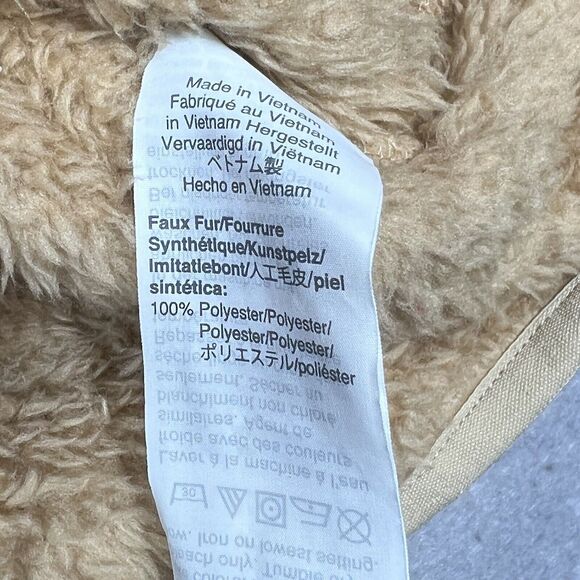 J Crew Sweater Women’s XS Tan Brown Fleece Sherpa 1/2 Zip Pullover Teddy Comfy - Picture 10 of 10